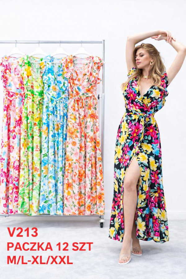 Sukienki damskie Roz M-2XL,  Mix Kolor .Paczka 12 szt